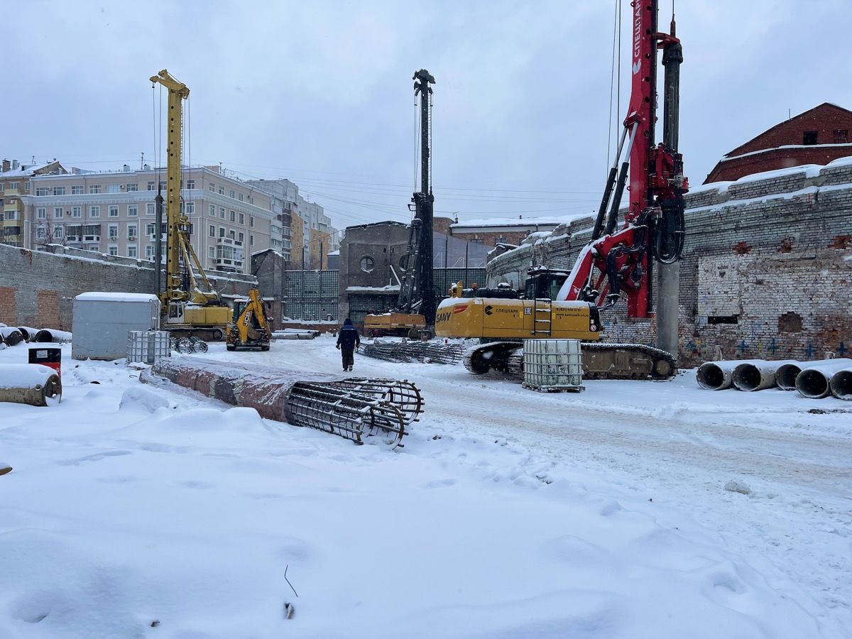 Музей Транспорта Москвы. Буровые работы